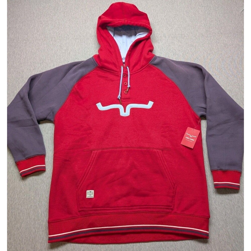 KIMES RANCH Amigo - Women's Red Cotton Blend Hoodie Size XXL NWT Retail $78